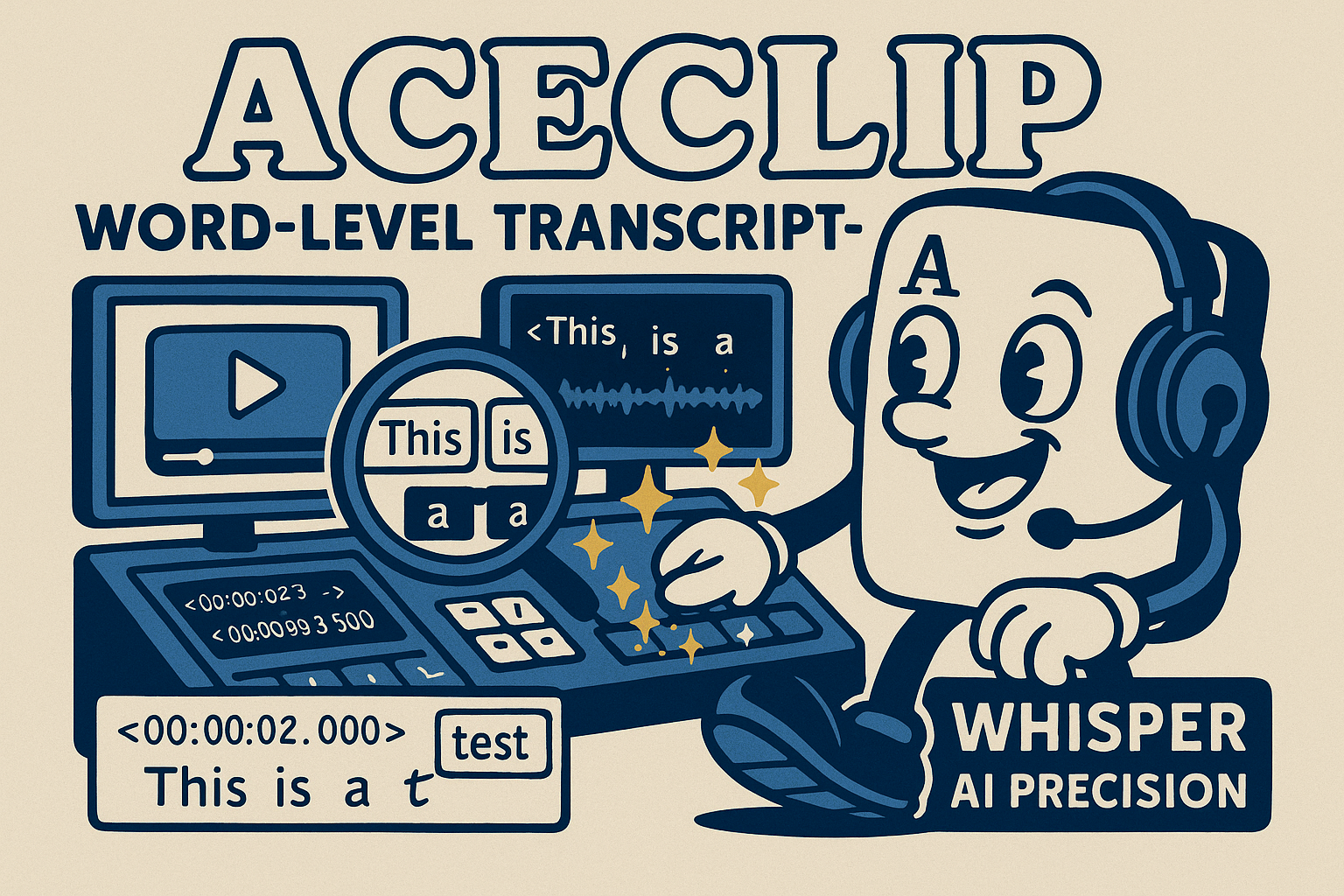 Word-level transcription with Whisper AI
